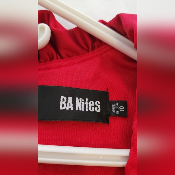 MELANIE LYNE RED MIDI DRESS SIZE 10 LIKE NEW! - Picture 6 of 15